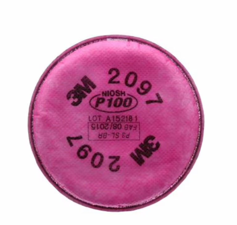 3M™ 2097 P100 Filter with nuisance level organic vapour relief 2-pack